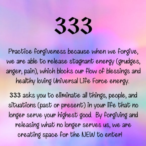 Angel Number Necklace "333" for Forgiveness - Picture 2 of 3